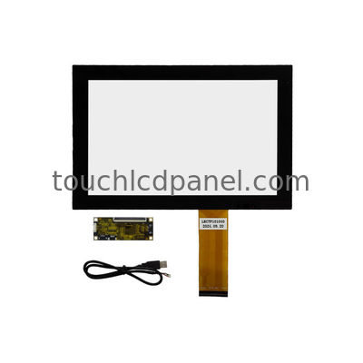 10.1'' snelheidsrespons 10 ms PCAP touchscreens interactief geprojecteerd capacitieve touchscreen glas