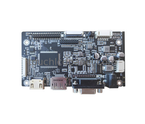 AD-bord van industriële kwaliteit met HDMI- en VGA-invoerpoorten voor LVDS- en EDP-interfaces met brede werktemperatuurmonitoren
