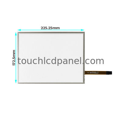 10.4 inch 4 Wire Resistive Touch Screen Display met ITO Film op ITO Glaslagen voor EMI Immuniteit