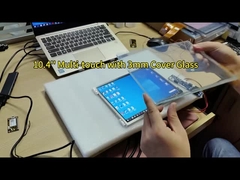 10,4-inch anti-vandaal capacitief aanraakscherm, gebouwd met 3mm gehard dekglas