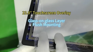 23,8 inch touchscreen-overlay, plug-and-play